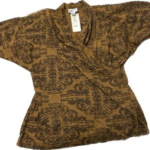 Vintage 80’s Golden Top with Cherubs / size 1X/ by Michael Carrie